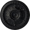 Ekena Millwork Oslo Ceiling Medallion (Fits Canopies up to 7 5/8"), Hand-Painted Steel Gray, 38 3/8"OD x 2 7/8"P CM38OSSGS - alternate 1